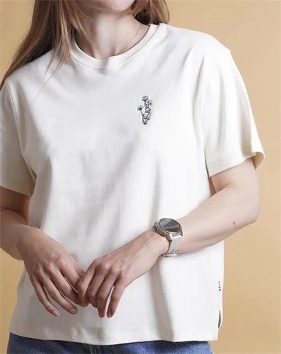 Elsk - Untamed Flora Interlock T-shirt - Off White